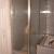 Brushed Nickel Framed Glazed Stikstall Shower Enclosure with Semi-Frameless Door using Top/Bottom Pivots